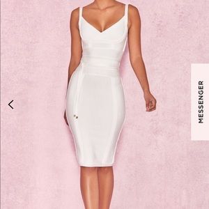 House of CB white bandage dress